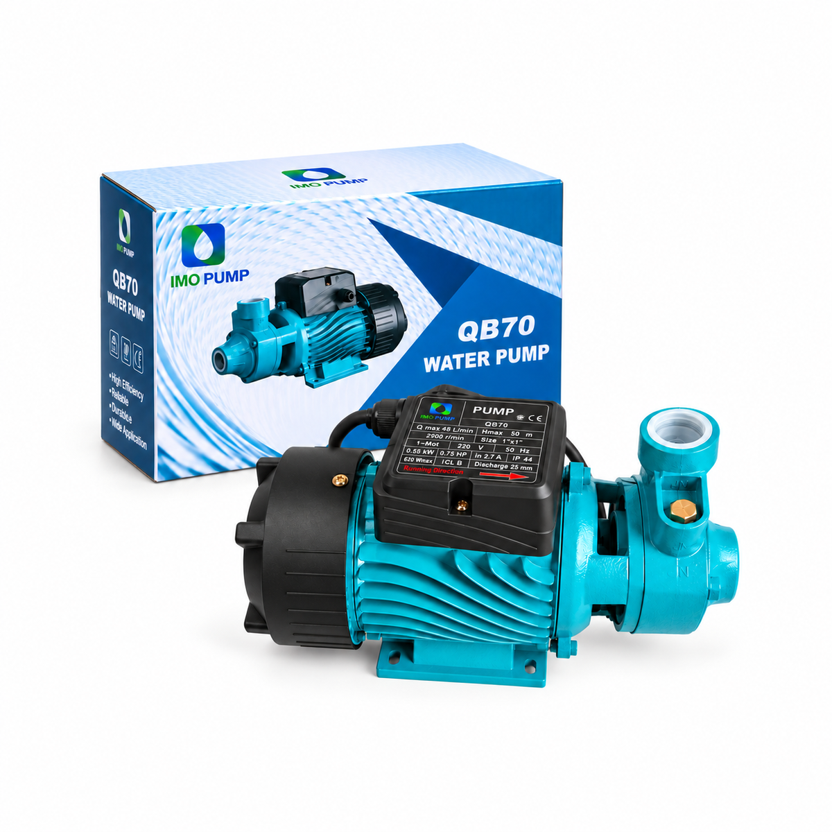 Pompe à eau QB70 – 0,75 HP